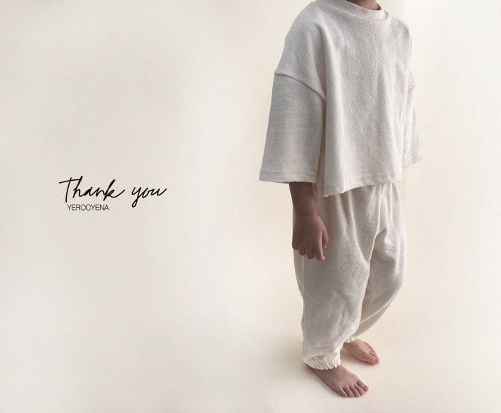 Yerooyena - Korean Children Fashion - #magicofchildhood - Terry Top Bottom Set