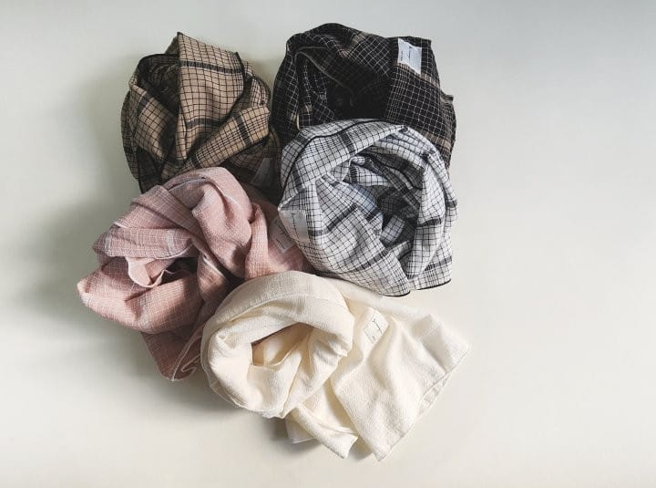 Yerooyena - Korean Children Fashion - #toddlerclothing - Natural Check Muffler