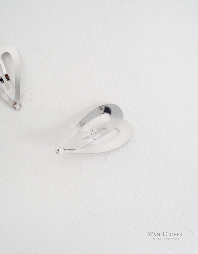 Zan Clover - Korean Children Fashion - #childrensboutique - Heart Ribbon Pin Set - 5