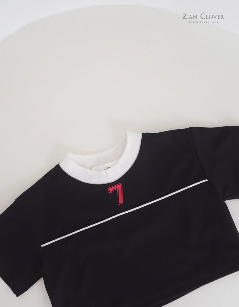 Zan Clover - Korean Children Fashion - #designkidswear - Seven Crop Tee - 7