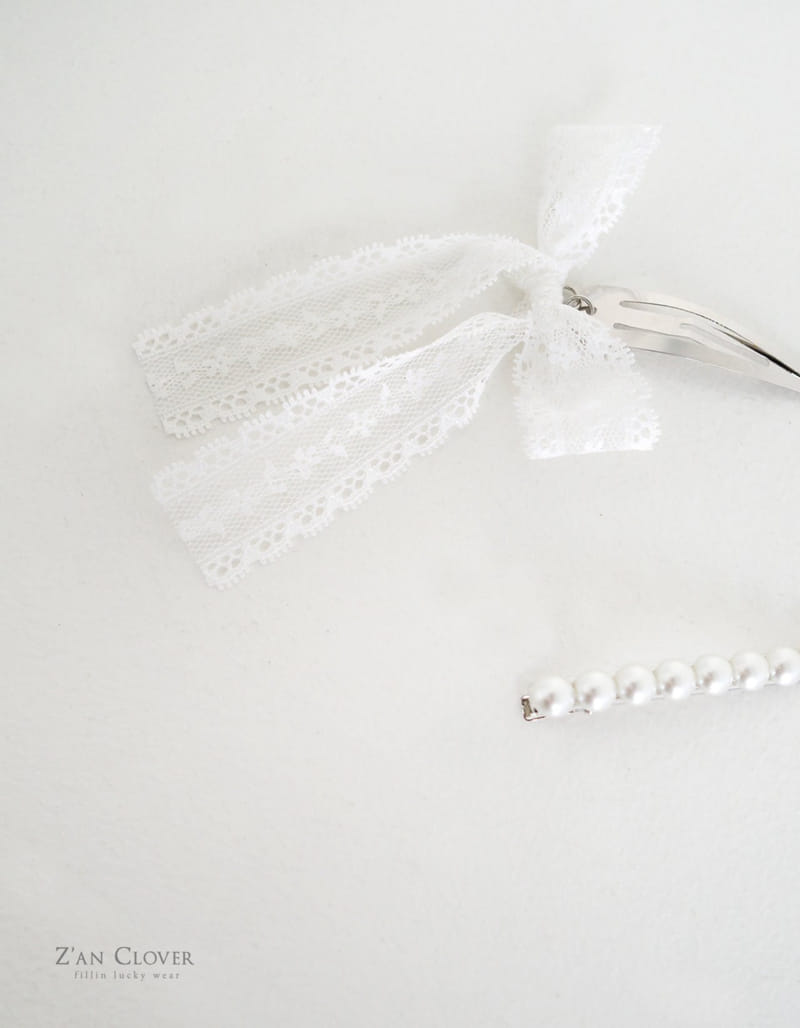 Zan Clover - Korean Children Fashion - #fashionkids - Lace Ribbon Pin Set - 9