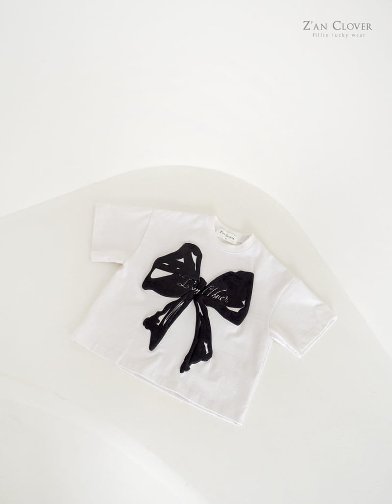 Zan Clover - Korean Children Fashion - #fashionkids - Volume Ribbon Tee - 2