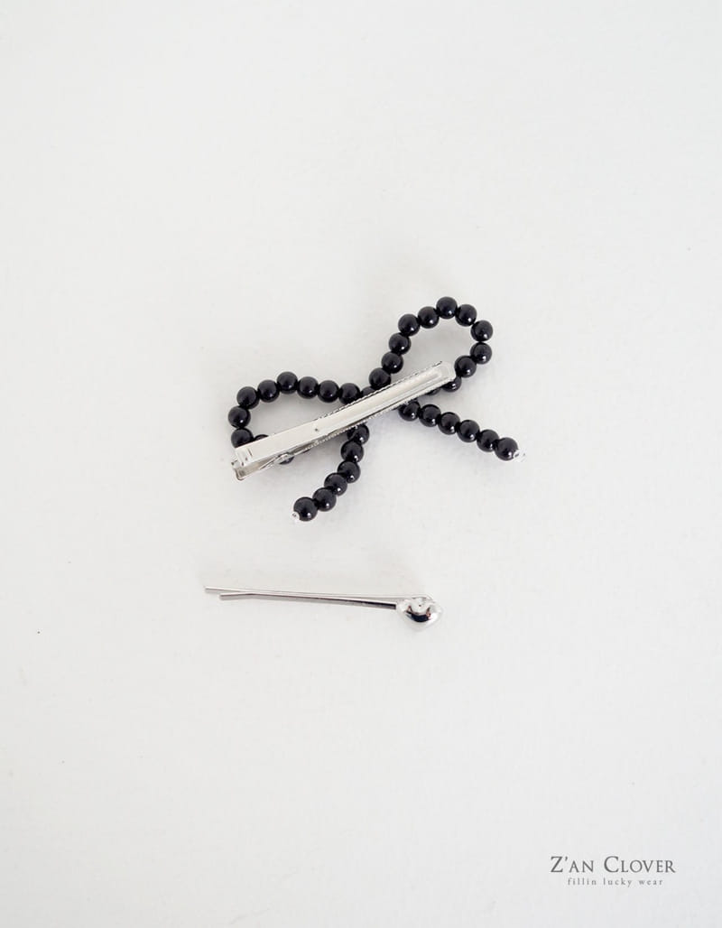 Zan Clover - Korean Children Fashion - #fashionkids - Pearl Ribbon Pin Set - 5