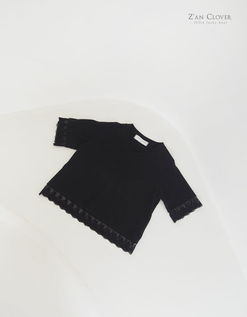 Zan Clover - Korean Children Fashion - #kidzfashiontrend - Lace Long Tee - 6