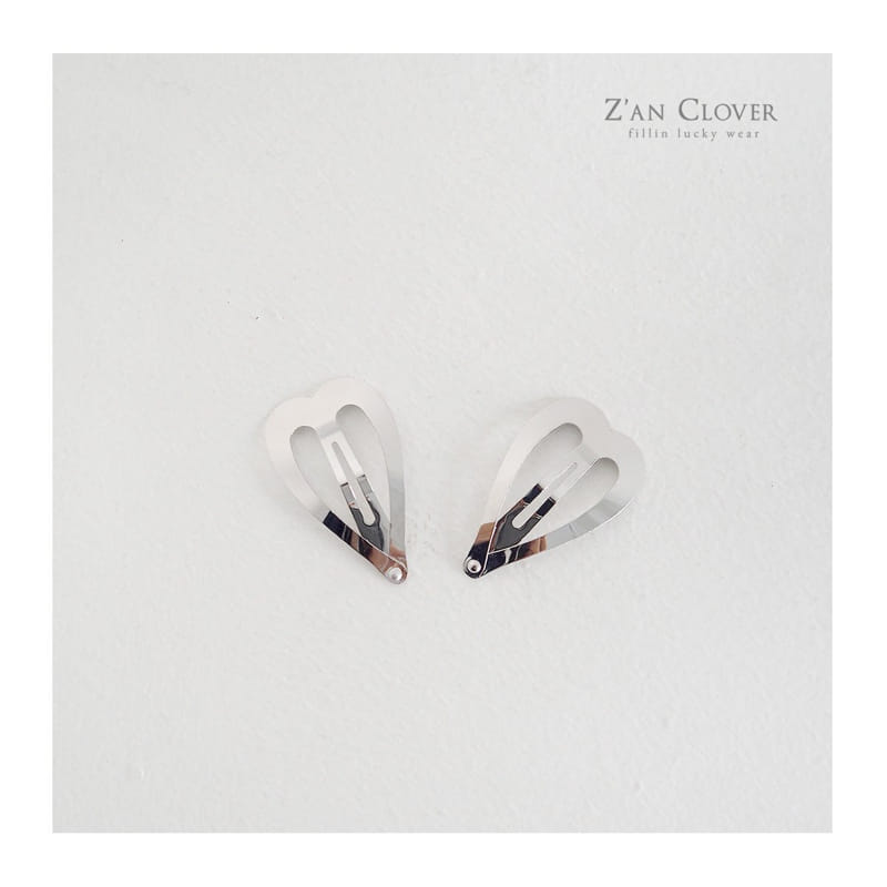 Zan Clover - Korean Children Fashion - #minifashionista - Heart Ribbon Pin Set