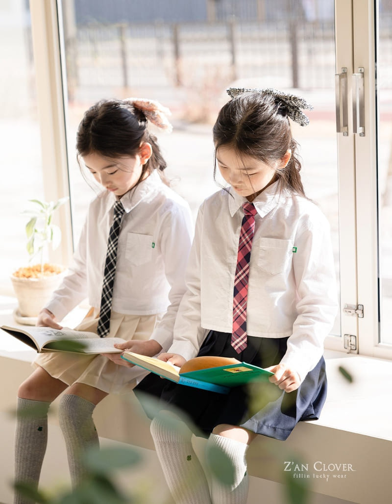 Zan Clover - Korean Children Fashion - #minifashionista - Clover Over Knee Socks - 8