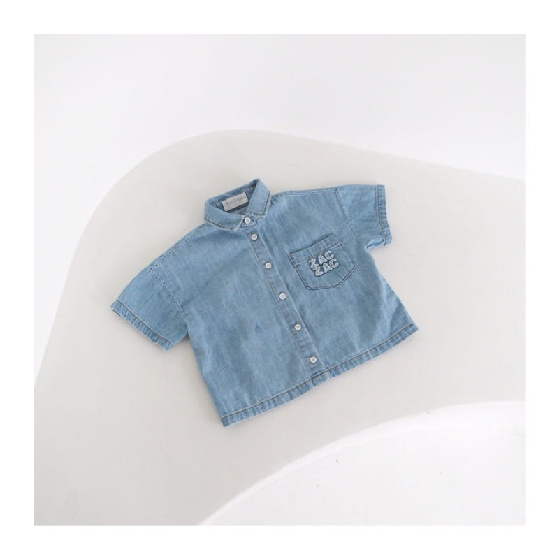 Zan Clover - Korean Children Fashion - #prettylittlegirls - Zac Boxy Denim Shirt