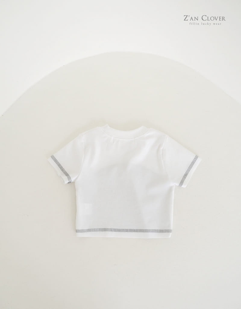 Zan Clover - Korean Children Fashion - #prettylittlegirls - Curve Color Tee - 5