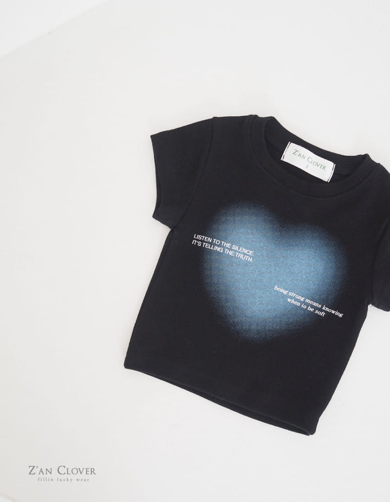 Zan Clover - Korean Children Fashion - #todddlerfashion - Painting Heart Tee - 3