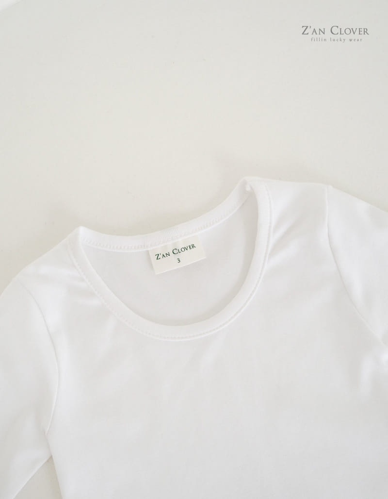 Zan Clover - Korean Children Fashion - #toddlerclothing - Round Short Sleeve Tee - 5