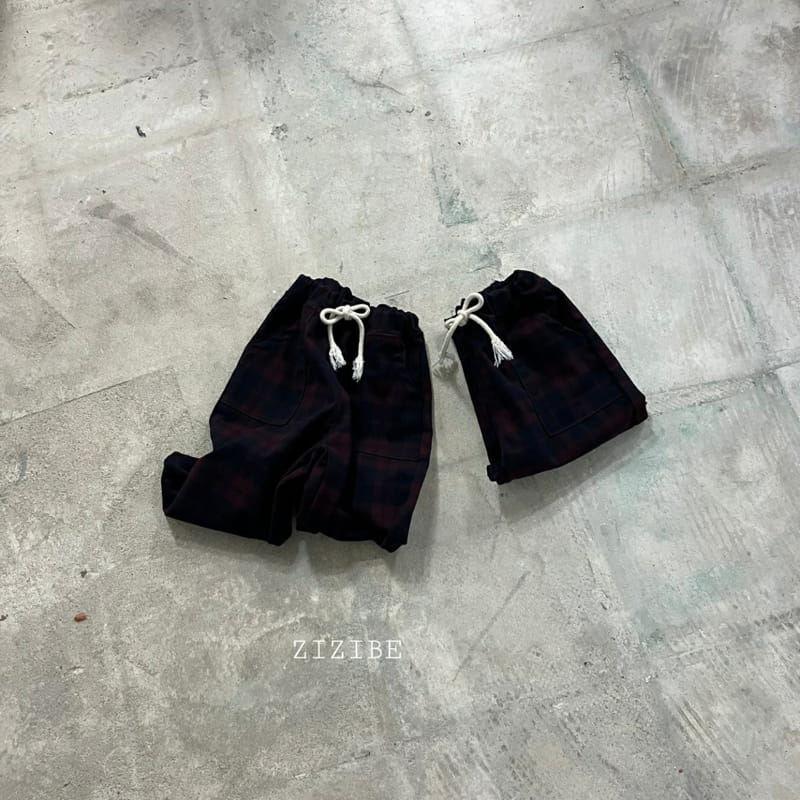 Zizibe - Korean Children Fashion - #minifashionista - Check String Pants - 2