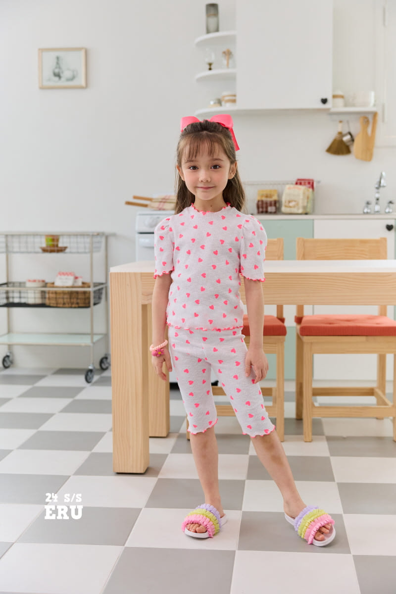 e.ru - Korean Children Fashion - #littlefashionista - Heart Rib Tee - 5