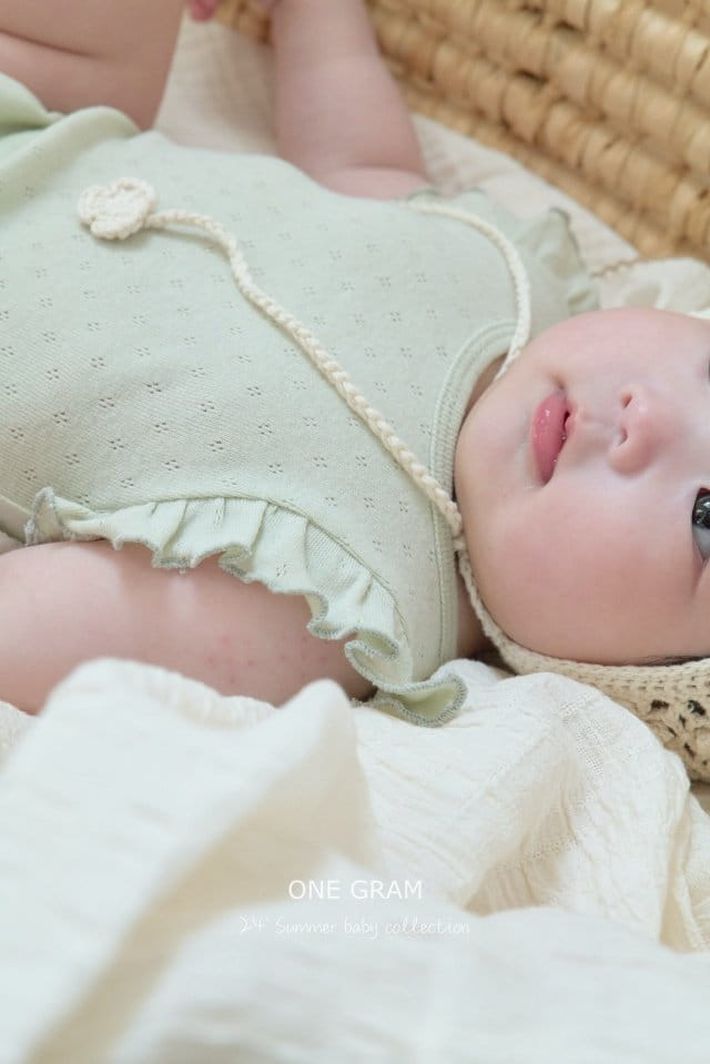 1 Gram - Korean Baby Fashion - #babyboutique - Paris Frill Body Suit - 9