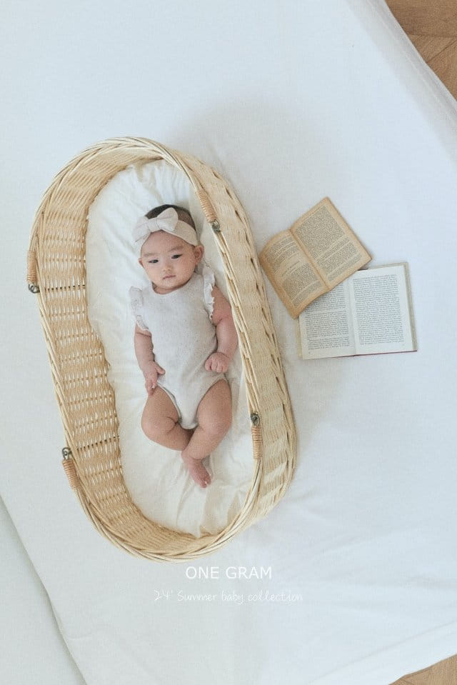 1 Gram - Korean Baby Fashion - #babyoninstagram - Paris Frill Body Suit