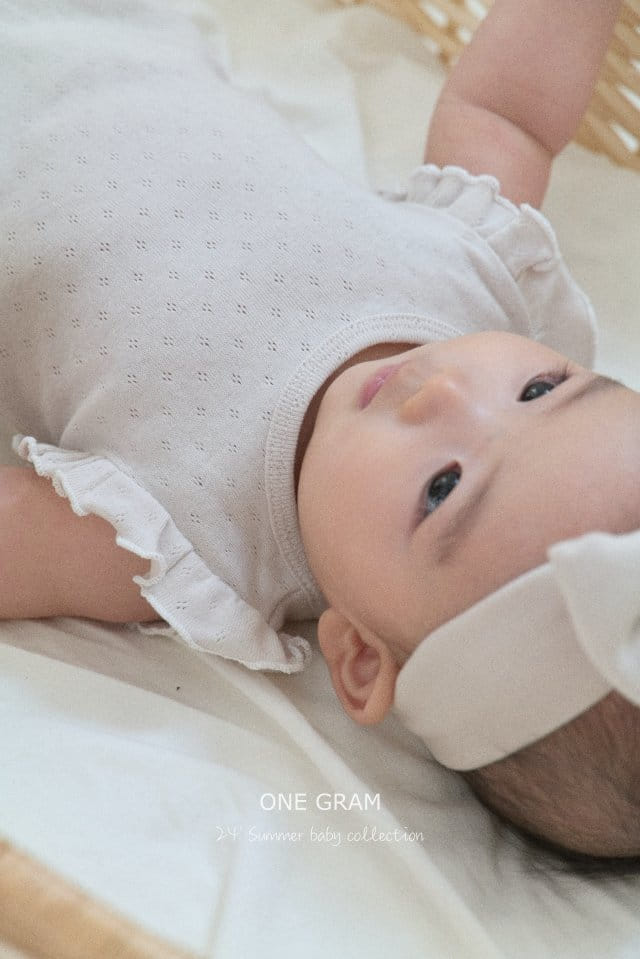 1 Gram - Korean Baby Fashion - #babyoutfit - Paris Frill Body Suit - 4