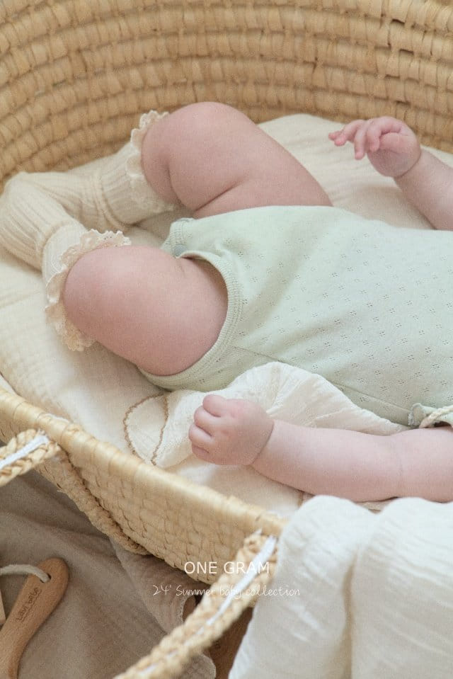 1 Gram - Korean Baby Fashion - #onlinebabyshop - Paris Frill Body Suit - 7