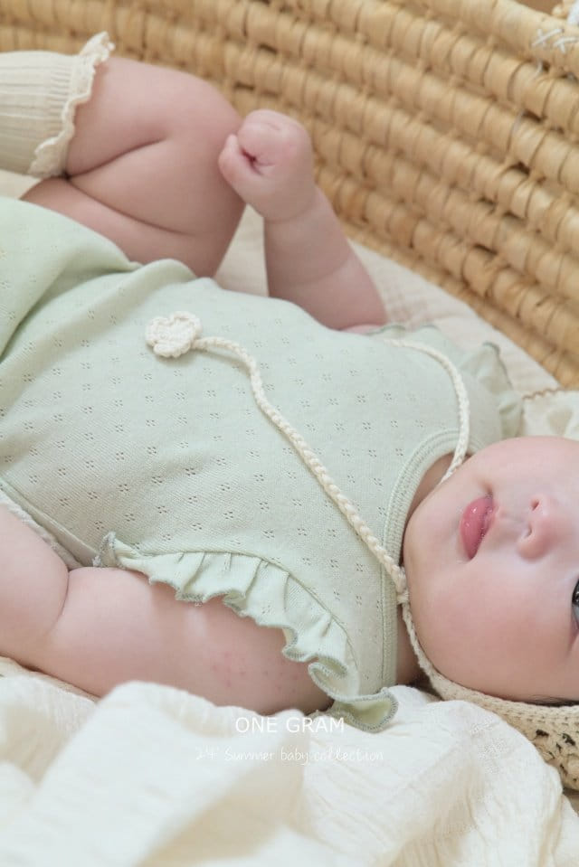 1 Gram - Korean Baby Fashion - #smilingbaby - Paris Frill Body Suit - 8