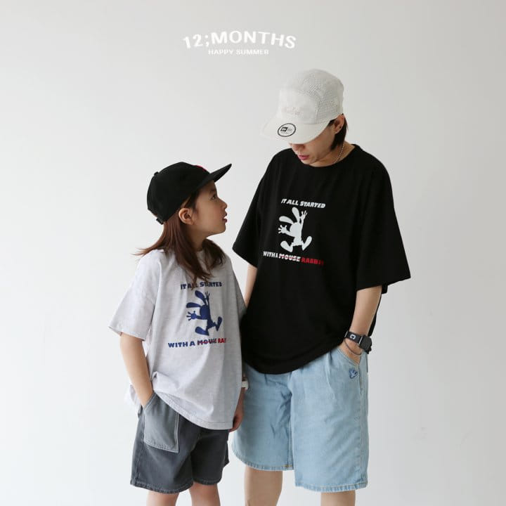 12 Month - Korean Children Fashion - #kidzfashiontrend - Rabbit Tee With MOM - 3