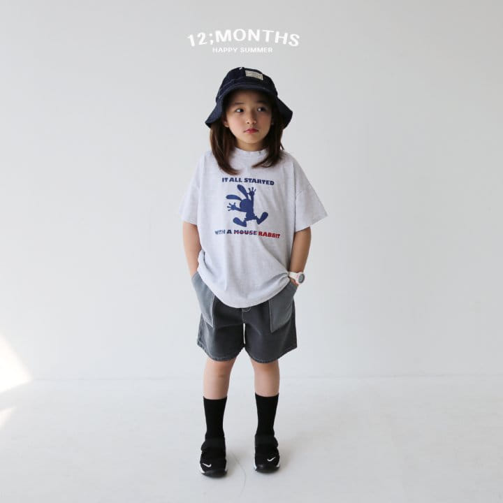 12 Month - Korean Children Fashion - #littlefashionista - Rabbit Tee With MOM - 5