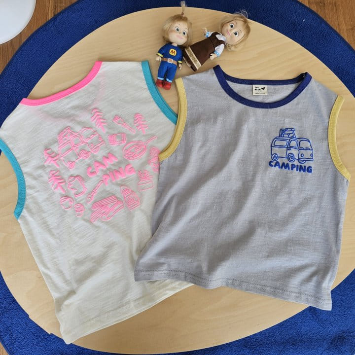1St Blue - Korean Children Fashion - #childofig - Summer Camping Tee - 8