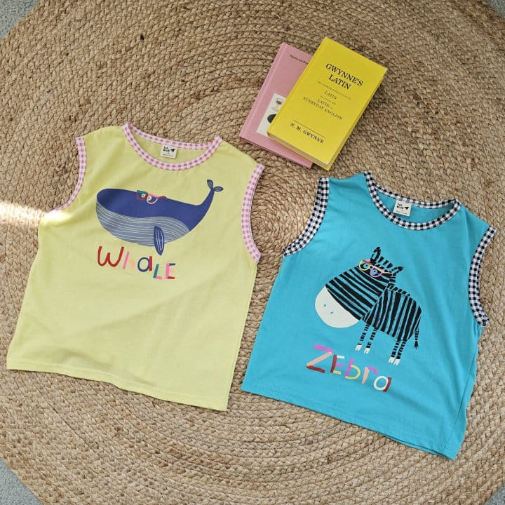 1St Blue - Korean Children Fashion - #kidsstore - Glasses Animal Tee - 7