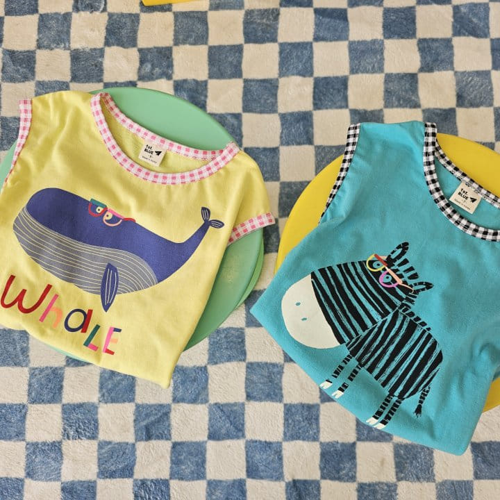 1St Blue - Korean Children Fashion - #kidzfashiontrend - Glasses Animal Tee - 8