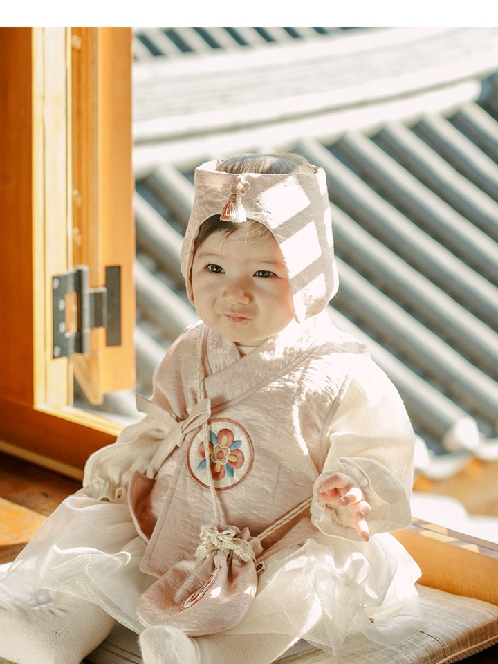Gaonnuri Body Suit Girl Baby Hanbok Set