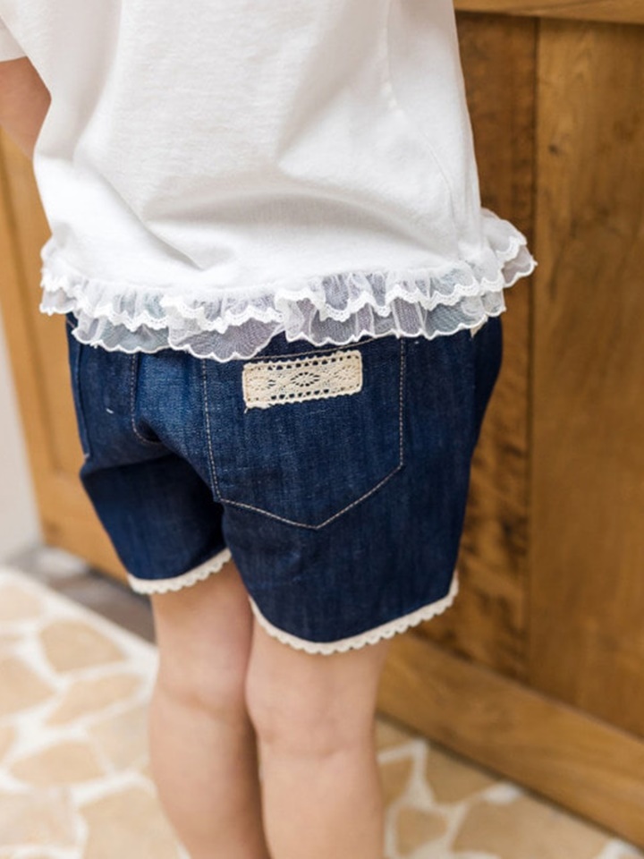 Lace Denim Pants