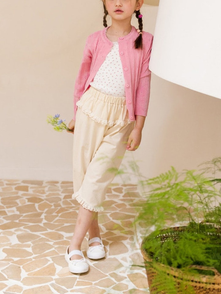 Cream Cropped Pants