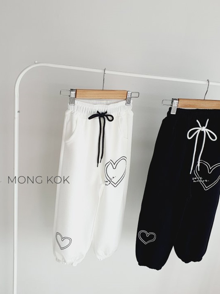 Two Line Heart Pants