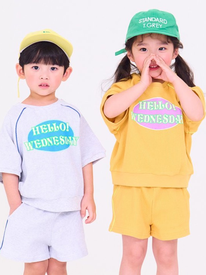 Hello Waffle Top Bottom Set
