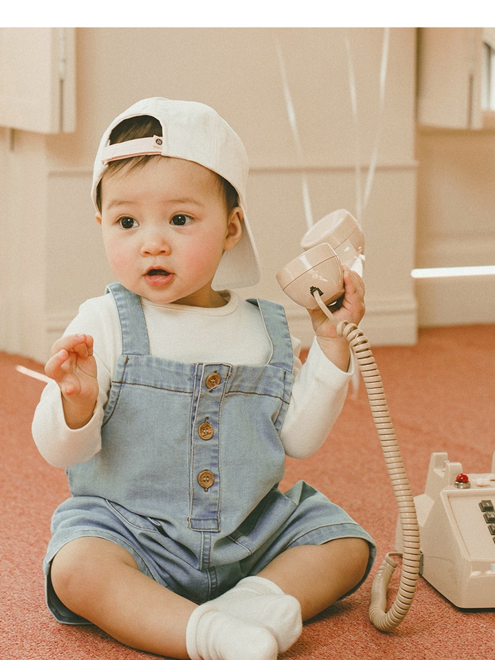 Glow Denim Baby Dungarees Pants