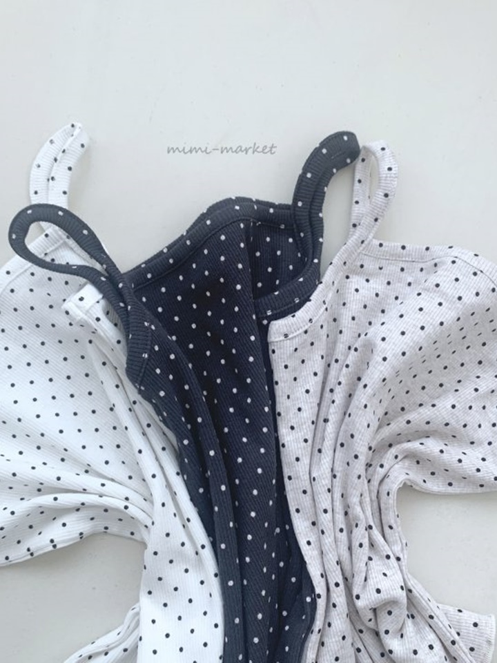 Dot String Sleeveless Tee