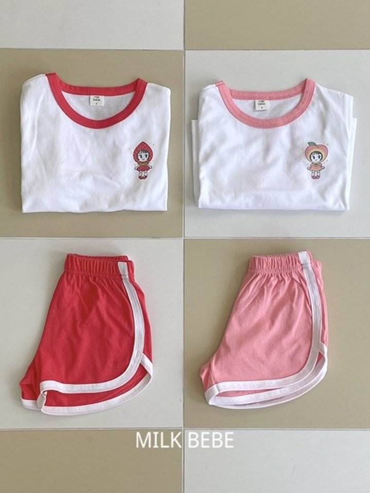 Peach Berry Top Bottom Set