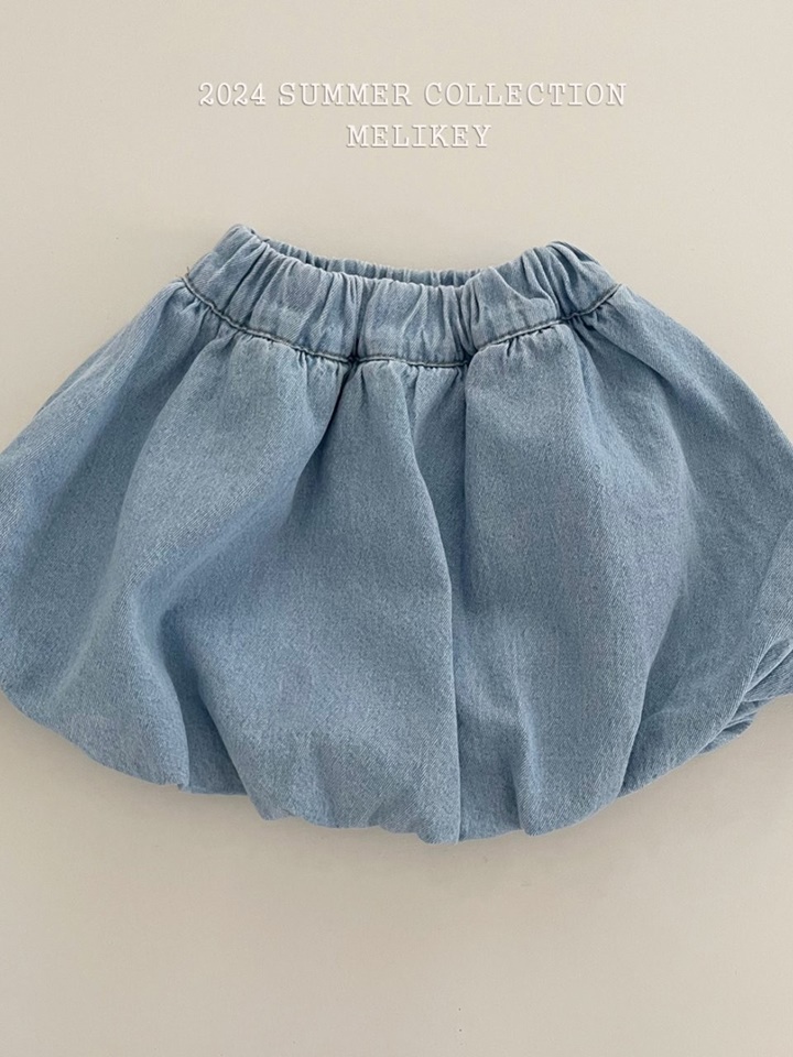 Denim Pumpkin Skirt