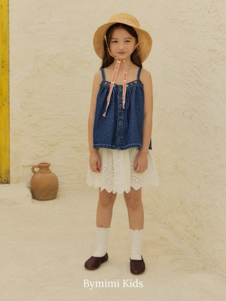 Denim Sleeveless Blouse