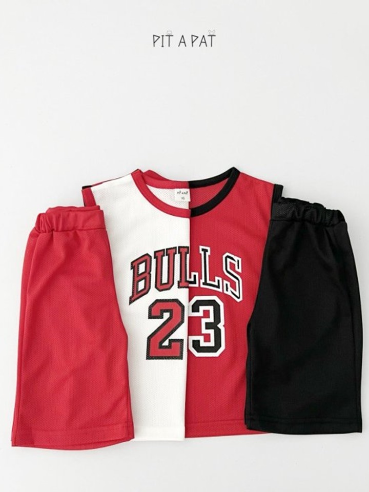 Bulls Dunk Sleeveless Top Bottom Set