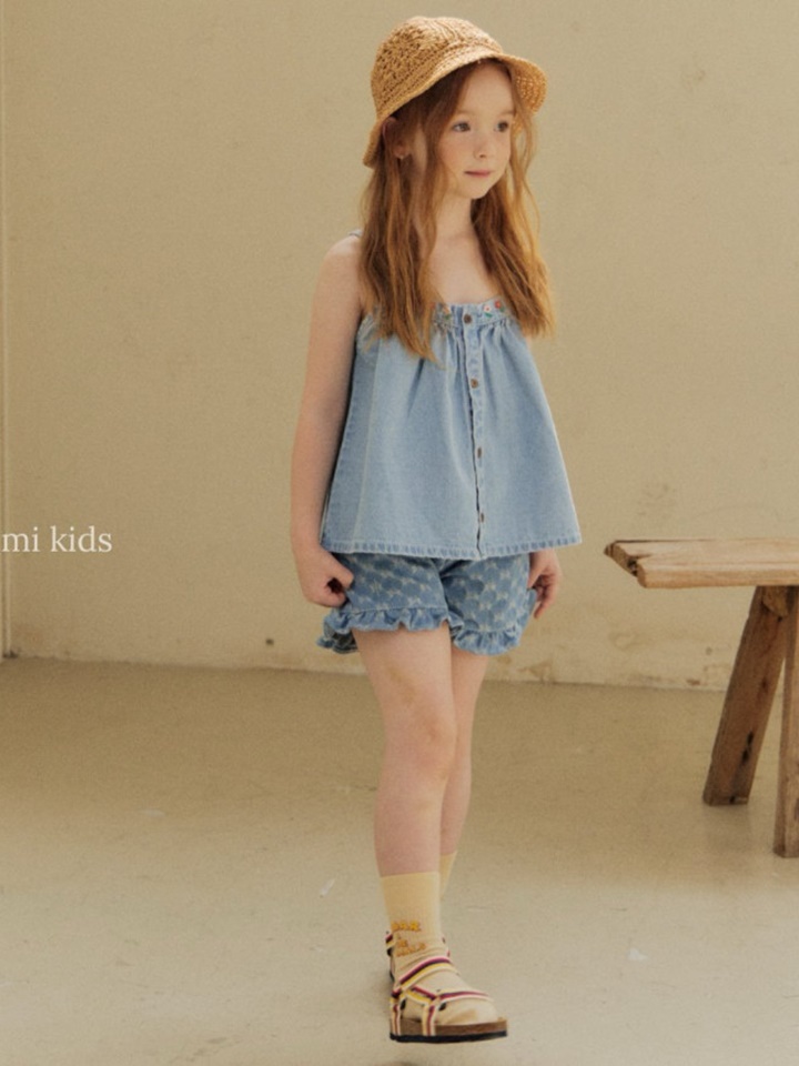 Ribbon Denim Pants