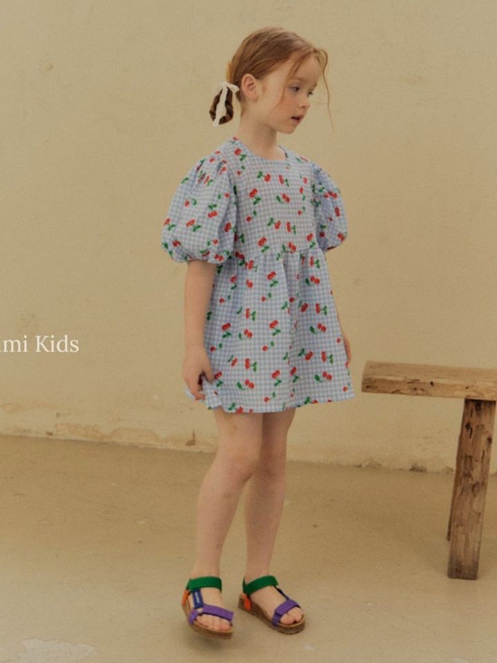 Cherry Check Top Bottom Set