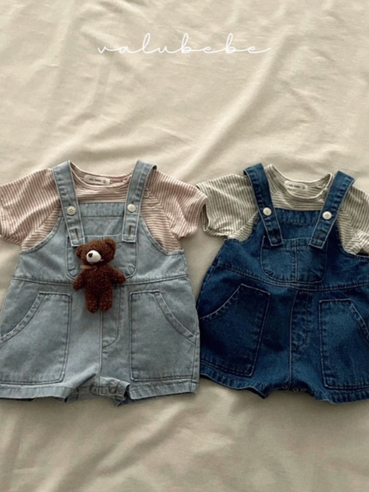 S Denim Overalls Body Suit