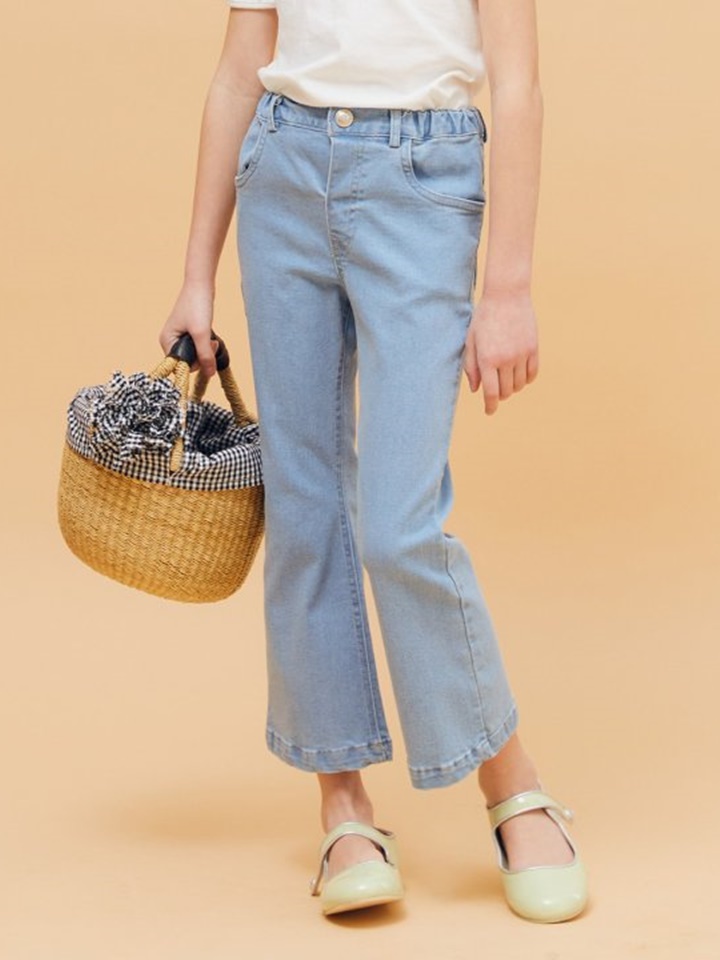 Span Denim Boots Cut Pants