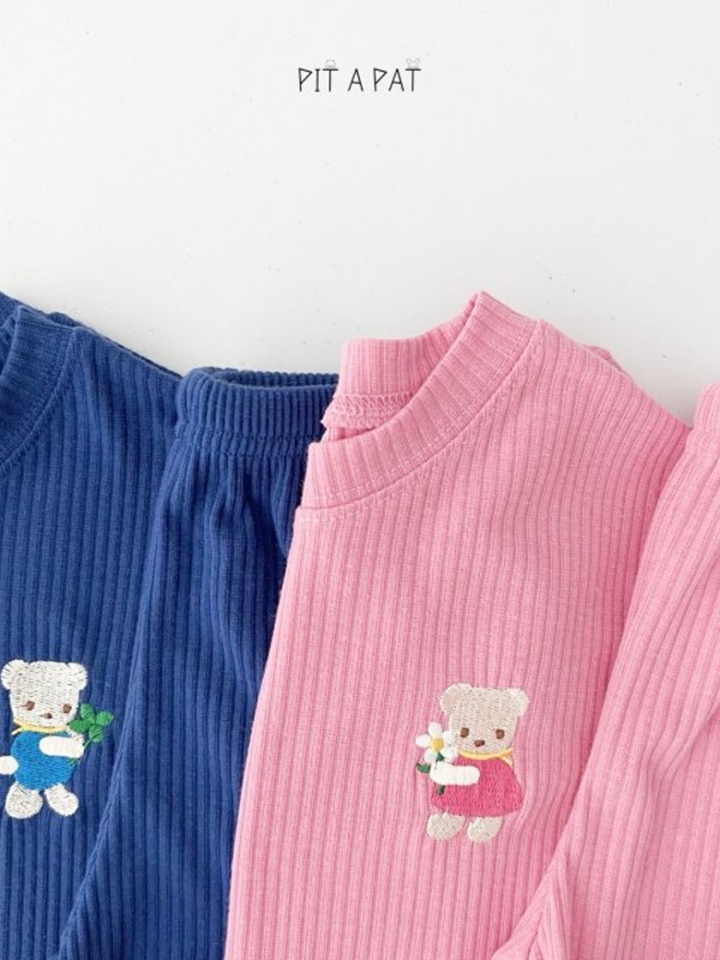 Flower Bear Top Bottom Set