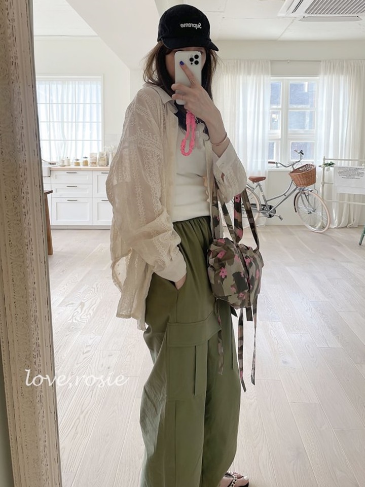 Vintage Lace Blouse With Mom