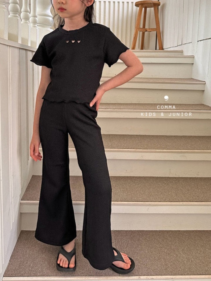 Pleats Boots Cut Pants