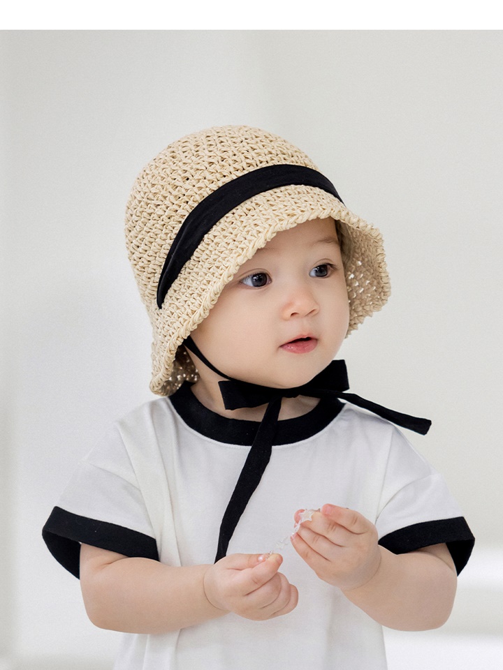 Torry Baby Straw Bucket Hat