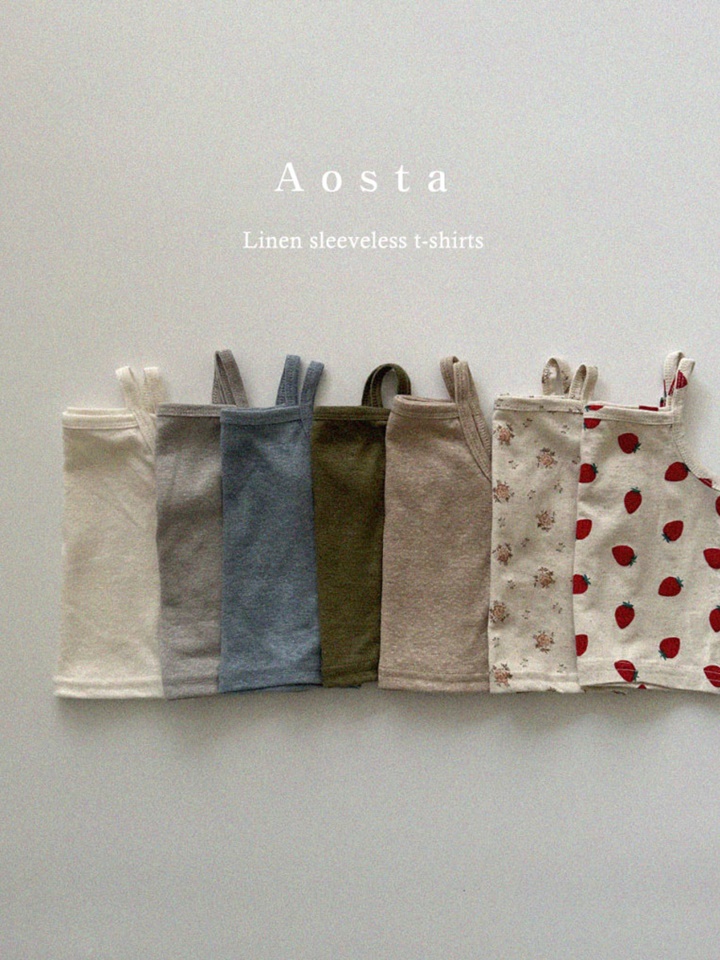 Linen Sleeveless Tee