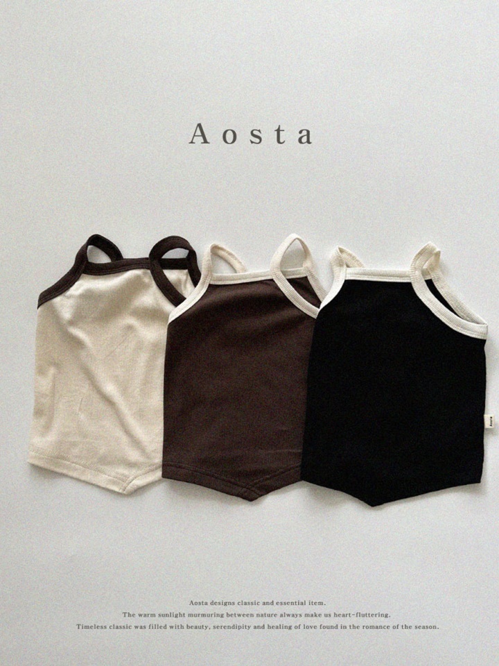 Rib String Sleeveless Tee