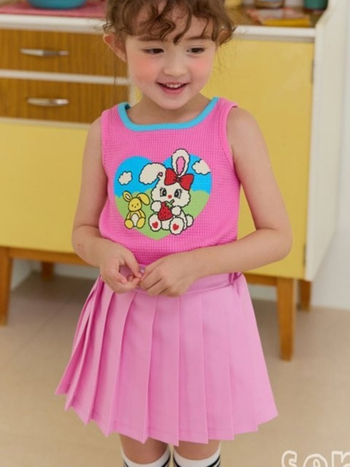 Waffle Heart Sleeveless Tee