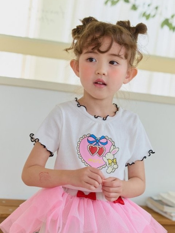 Rib Heart Cherry Tee