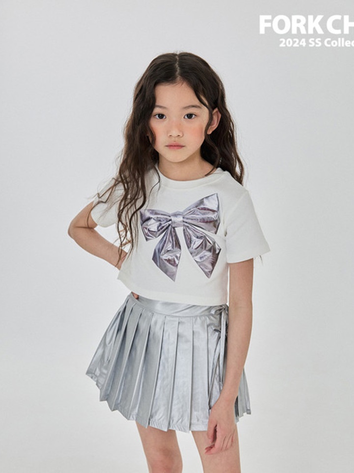 Shiny Pleats Skirt